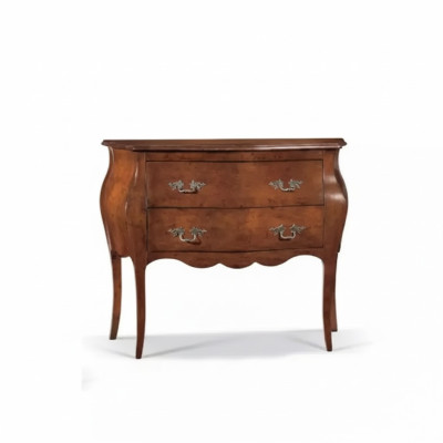 Meubles italiens Commode marron en bois de concepteur pour chambre à coucher.