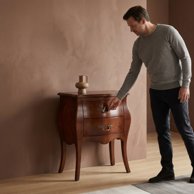 Table de chevet Design Console Tables d'appoint Chambre Bois Luxe neuf