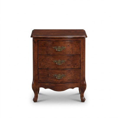 Table de chevet de luxe en bois Tables de chevet Tables Consoles Style Classique Marron