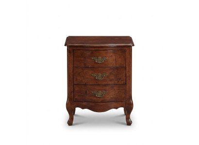 Table de chevet de luxe en bois Tables de chevet Tables Consoles Style Classique Marron