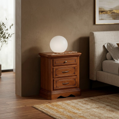 Table de chevet de design Table Meuble Marron Bois Chambre Table d'appoint neuf