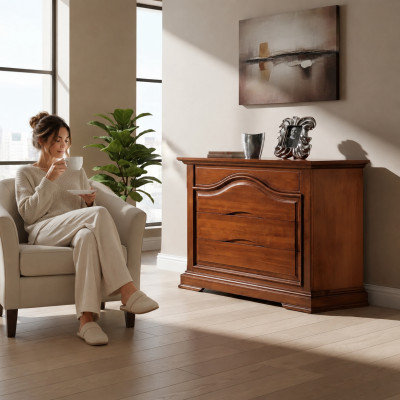 Commode en bois Armoire de design Commodes classiques Armoires Armoires Meubles Bois neuf