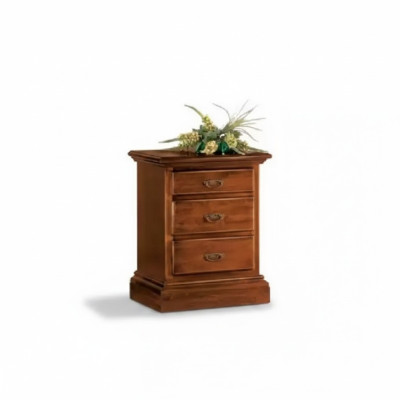 Table de chevet Design Table Mobilier Bois Chambre Table d'appoint Marron Nouveau