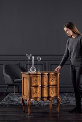 Table de chevet Design Meubles Tables de chevet Bois Chambre Table d'appoint nouvelle