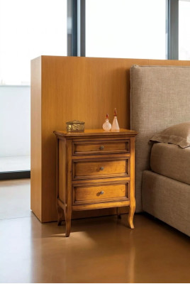 Table de chevet classique avec 3 tiroirs Consoles Design Chambre