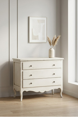 Style de meuble italien Commode blanche Buffet en bois de designer Meuble neuf