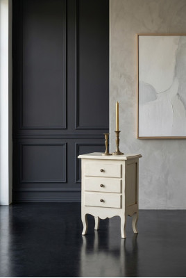 Table de chevet de luxe Consoles Table d'appoint Meubles en bois Chambre Blanche neuve
