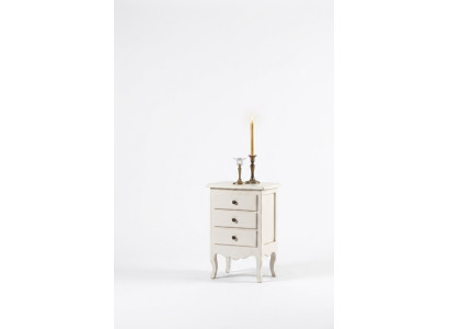 Table de chevet de luxe Consoles Table d'appoint Meubles en bois Chambre Blanche neuve