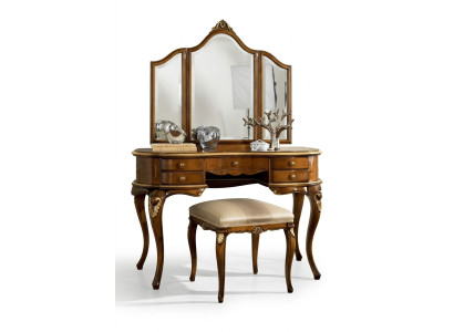 Coiffeuse Miroir Console de luxe Commode Chambre en bois Design neuf