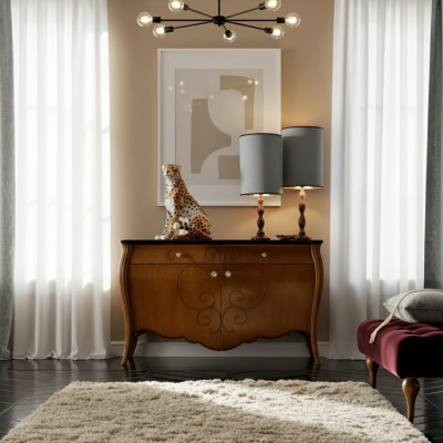 Sideboard in Madera Marrón Cómodas Muebles italianos Mobiliario Gabinetes