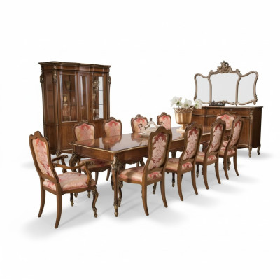 Table à manger 10 chaises Groupe Salle à manger Salon Suite Set de meubles 11 pièces