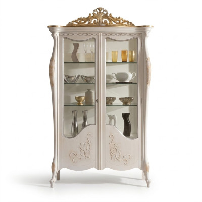 Vitrine Armoire en verre Vitrine Salon Buffet en bois Mobilier italien