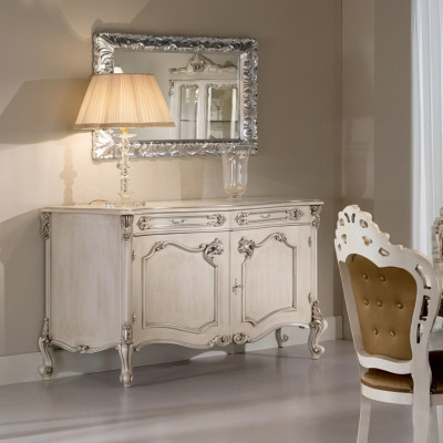 Buffet marron en bois massif Armoire de style meuble design Commodes neuves