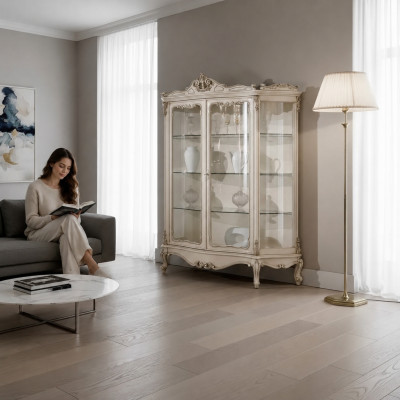 Vitrines Armoire en verre Vitrine Salon Bois Buffet Meubles de luxe neufs