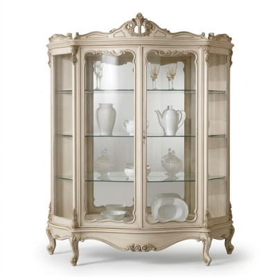 Vitrines Armoire en verre Vitrine Salon Bois Buffet Meubles de luxe neufs