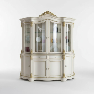 Vitrine Meubles de luxe italiens présentoirs buffet armoire en verre design
