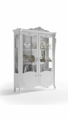 Le style luxueux de l'armoire de garde-robe affiche le design du buffet de la vitrine de l'ameublement italien.