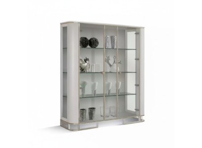 Vitrine en bois de luxe classique S Buffet Design Mobilier italien Blanc