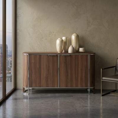 Buffet de designer Armoires de luxe Commode Marron Design classique neuf