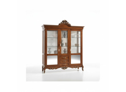 Vitrine Armoire en bois Vitrines classiques en bois Design en bois Salon Verre
