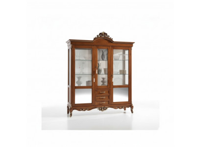 Vitrine Armoire en bois Vitrines classiques en bois Design en bois Salon Verre