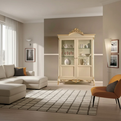 Conception Armoire en bois Vitrine Armoires Mobilier de style italien Bahut