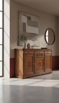 Armoire classique en bois massif Buffet de meubles italiens en bois massif