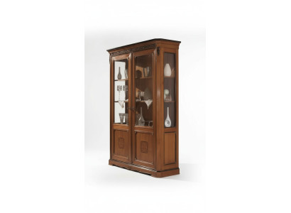 Conception de meubles italiens en bois de style classique Vitrine Armoire Étagère