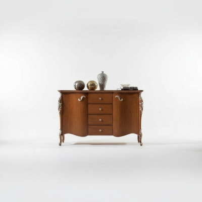 Meuble de rangement Buffet Armoires en bois massif italien marron neuf