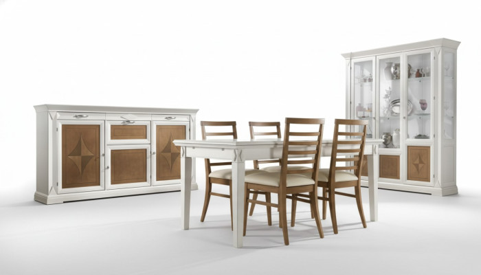 Salle à manger Table à manger 4x Chaises Suite Groupe de table 7 pièces Ensemble classique