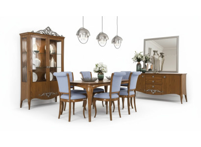 Salle à manger Ensemble Table 6x Chaises Design Buffet Mobilier Luxe neuf