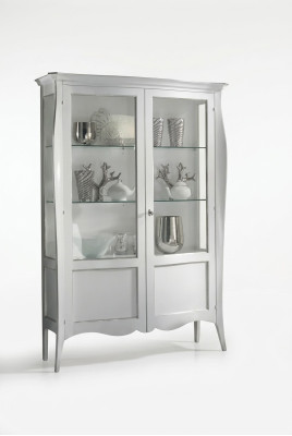 Vitrine Vitrine Blanche Mobilier Italien de Luxe Salon de Meubles