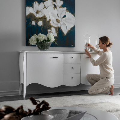 Coffret en bois Commode de salon Buffet Buffet Armoires en bois neufs