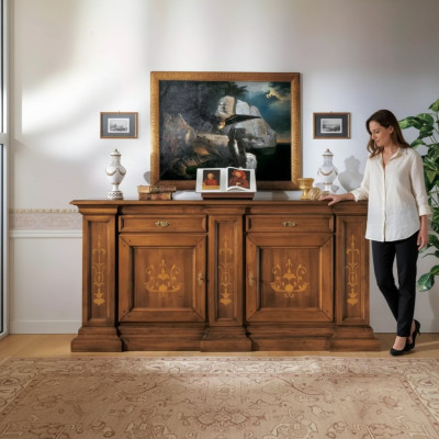 Bahut Salon Design nouveau Mobilier de Luxe Marron Bahut en Bois nouveau