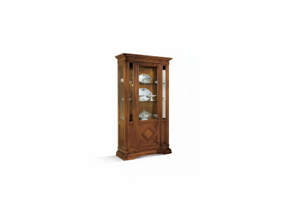 Salon Luxe Vitrine Vitrines Armoire Bois Style Italien Mobilier