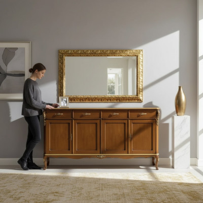 Meubles de style italien Buffet Armoire Designer Marron Commode nouveau