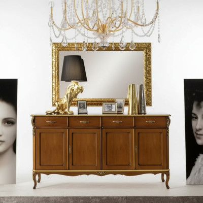 Meubles de style italien Buffet Armoire Designer Marron Commode nouveau