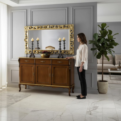 Buffet en bois meubles de style italien de luxe Commodes de style classique nouveau