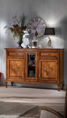 Meuble italien en bois massif Nouvelle commode Buffet Armoire de chambre à coucher