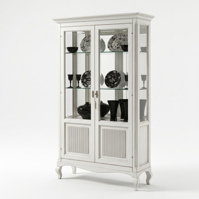 Vitrine Buffet vitrines Armoire en verre de luxe Design en bois Meubles Italie