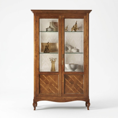 Vitrine en bois Armoir Présentoir Armoir de luxe Salon Mobilier en verre Cabinet