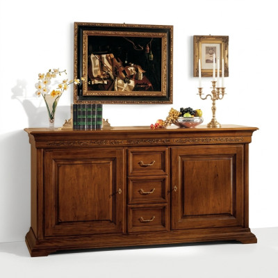 Style classique Commode Buffet Armoire Mobilier italien Marron neuf