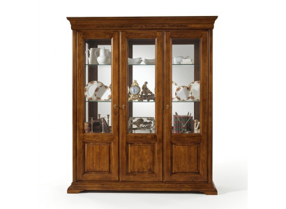 Vitrine Classique Italienne Salon Marron Armoires Buffet neuf