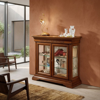 Vitrine Meubles de luxe italiens Armoires vitrées Armoire en verre Conception de cabinets