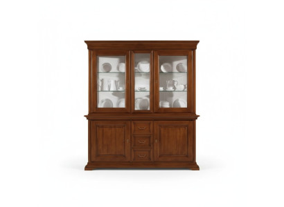 Vitrine classique en bois de luxe italien présentoir de meubles armoires de design de meuble