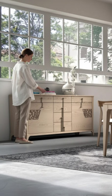 Buffet de luxe Design Commode Armoire Buffet Armoire Mobilier Italie neuf