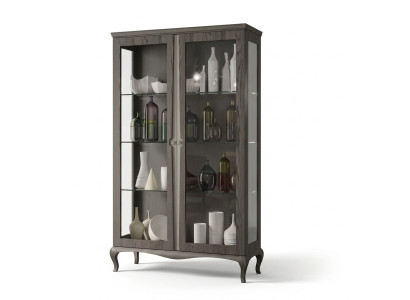 Vitrine Buffet Bois Armoires Meubles Salon Buffet Verre Garde-robe
