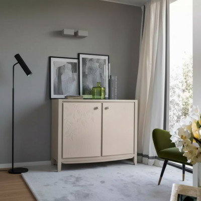 Buffet Commode Armoire Classique Luxe Commode Salon Beige
