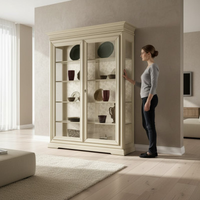 Vitrine de luxe en bois Armoire de designer Vitrines Armoires de salon neufs