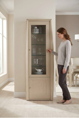 Vitrine Meubles italiens Salon Armoire Vitrine en verre Armoires neuves